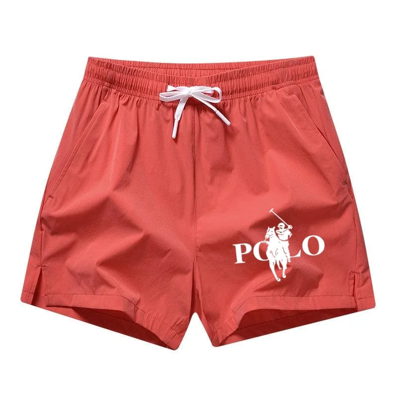 Men's Quick-Dry Ice Silk Shorts - Slim Fit Breathable Running & Beach Shorts
