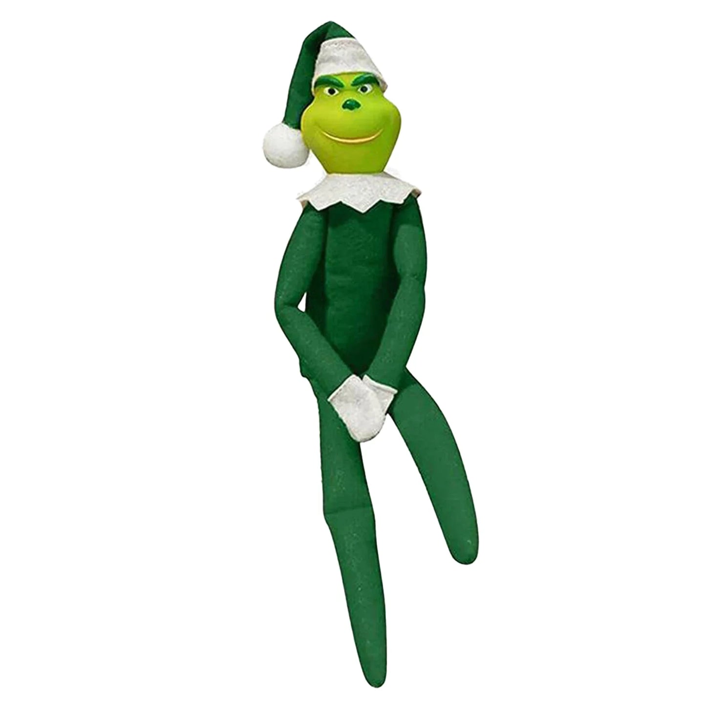 32cm Christmas Elf Doll – Handmade Plush Fairy Toy with Long Legs for Bookshelf, Room Decor & Holiday Gifts