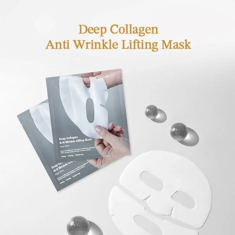 4pcs Collagen Face Mask – Deep Moisturizing & Nourishing, Firms Skin & Reduces Wrinkles