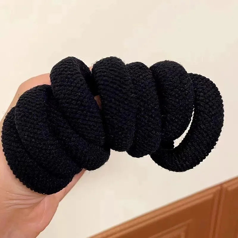 Mixed Color Scrunchies - High Elasticity Thickened Hair Ties, 5/10 Pack