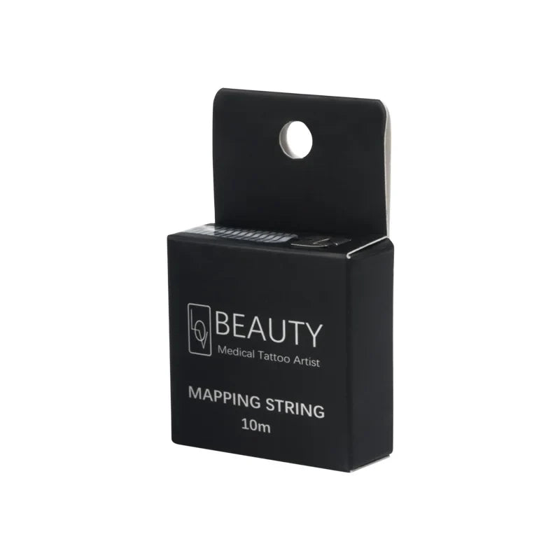 10m Pre-Inked Microblading Mapping String – Semi-Permanent Eyebrow Liner & Positioning Measuring Tool