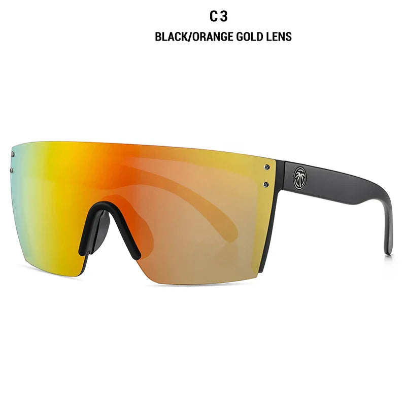 NEW Luxury Brand Mirrored Polarized Sunglasses — Men’s Sport Goggles with UV400 Protection & Case