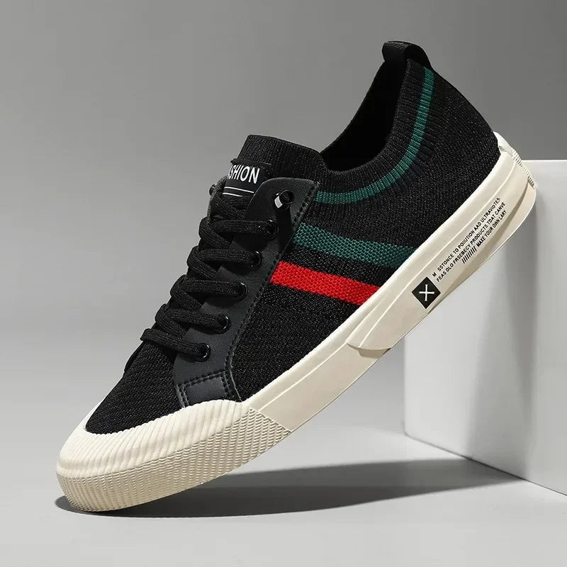 Luxury Men's Casual Sneakers – Fashionable Breathable Mesh Walking Loafers, Outdoor Flats Zapatos Para Hombres