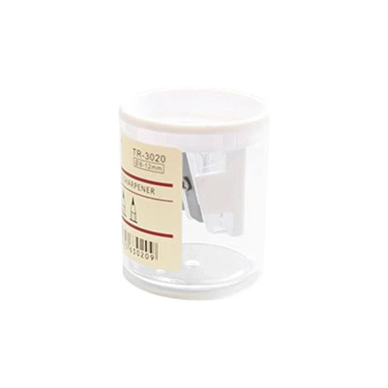 Portable Double Hole Clear Round Pencil Sharpener – Gift for Students