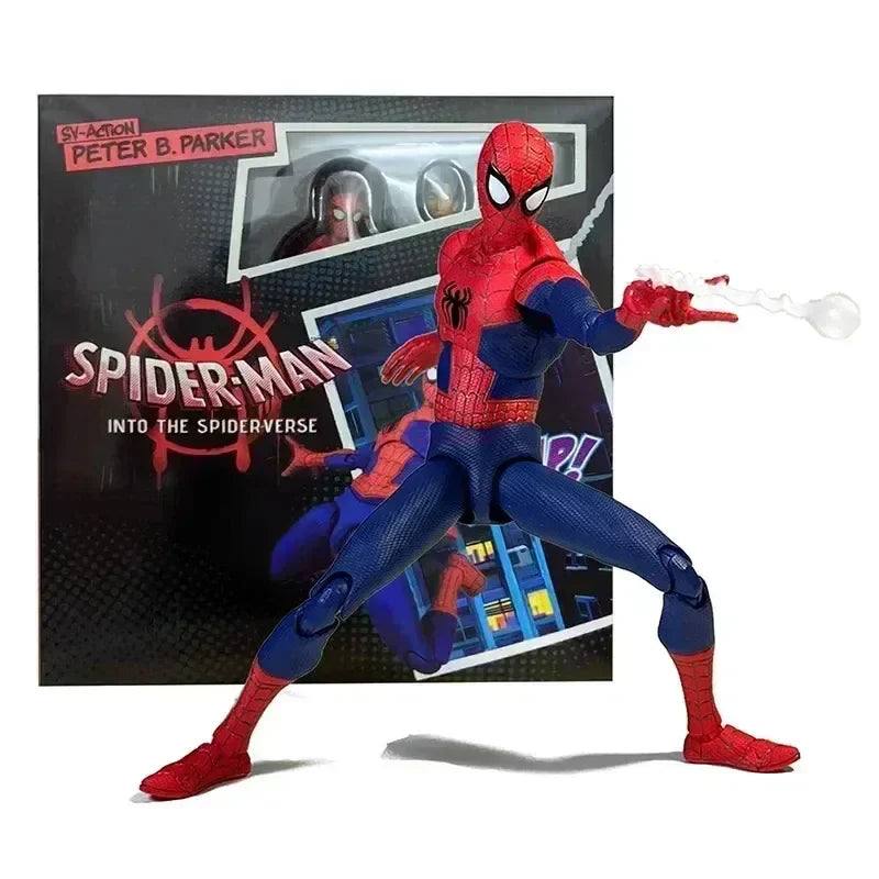 2024 Spider-Man & Gwen Action Figures — Spider-Verse Collection with Miles Morales Sentinel | Anime Toys Christmas Gift