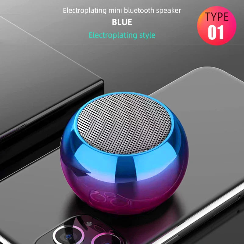 Metal Mini Wireless Bluetooth Speaker — HiFi Portable Subwoofer with Super Bass Stereo for Mobile, PC & Music Playback
