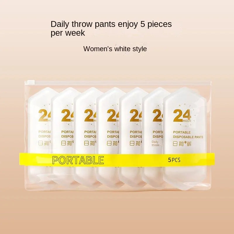 ONEWEAR Disposable Cotton Panties for Women — Sterile Travel, Business, Pregnancy & Postpartum Shorts, 5/10/20pcs Pack