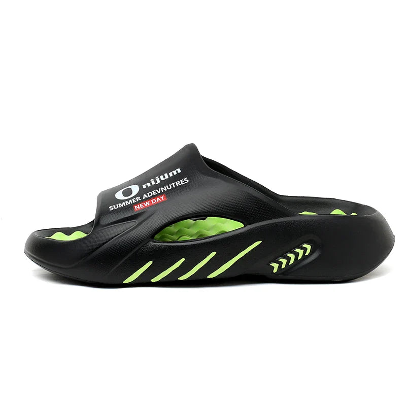 2024 Men’s Massage Slippers – Comfortable Indoor/Outdoor Slides & Beach Sandals, Sizes 38-47