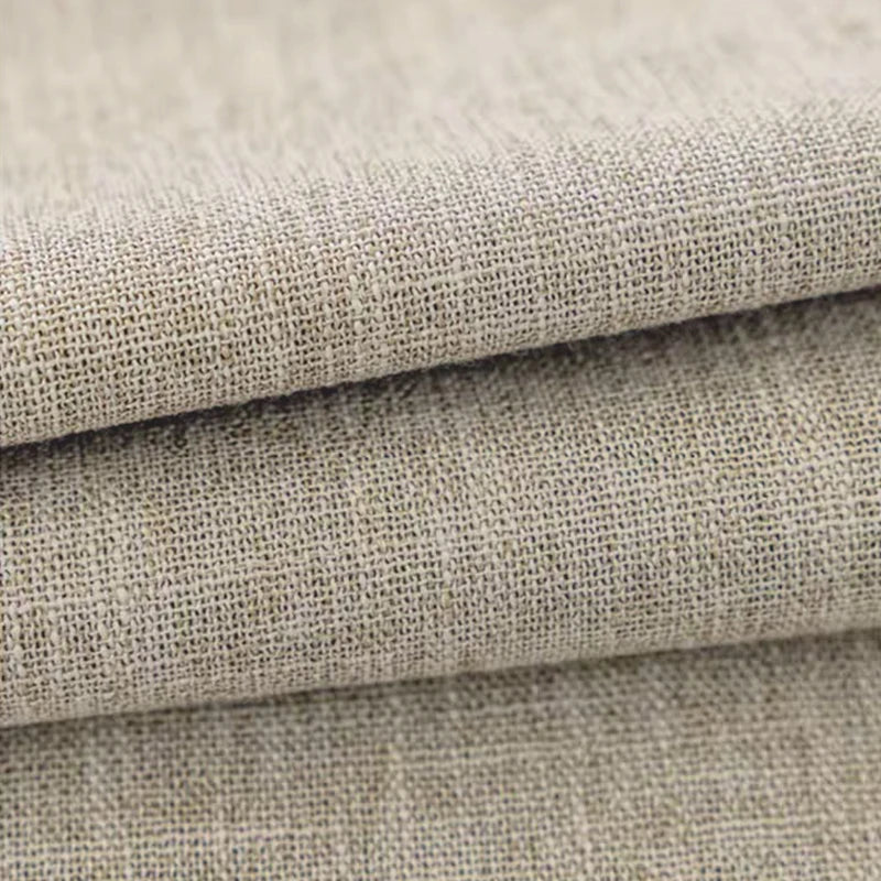 Asazal Linen Blackout Curtains – Luxury Modern Opaque Drapes for Living Room & Bedroom, Full Shading Window Decoration