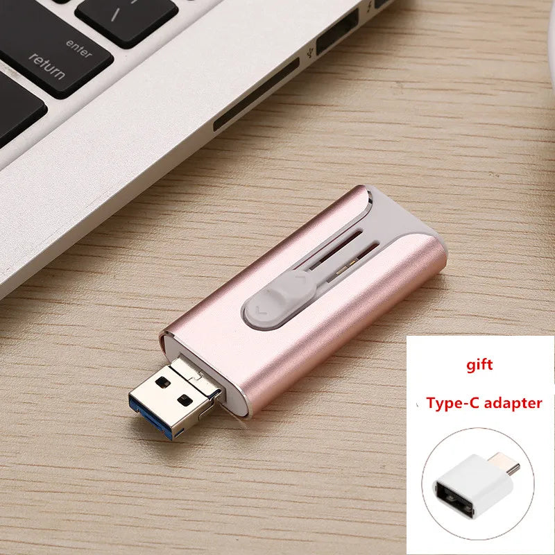 High-Speed USB Flash Drive – 512GB/256GB External Storage Pen Drive for iPhone, Android & PC, Portable Data Memory Stick for Photos, Videos & File Transfer