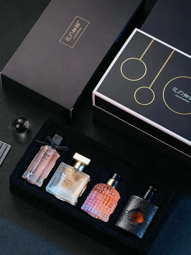 Original Women's Perfume Gift Set - 105ml Eau De Parfum, Four-Piece Set with Fresh, Lasting Plant Floral Scent