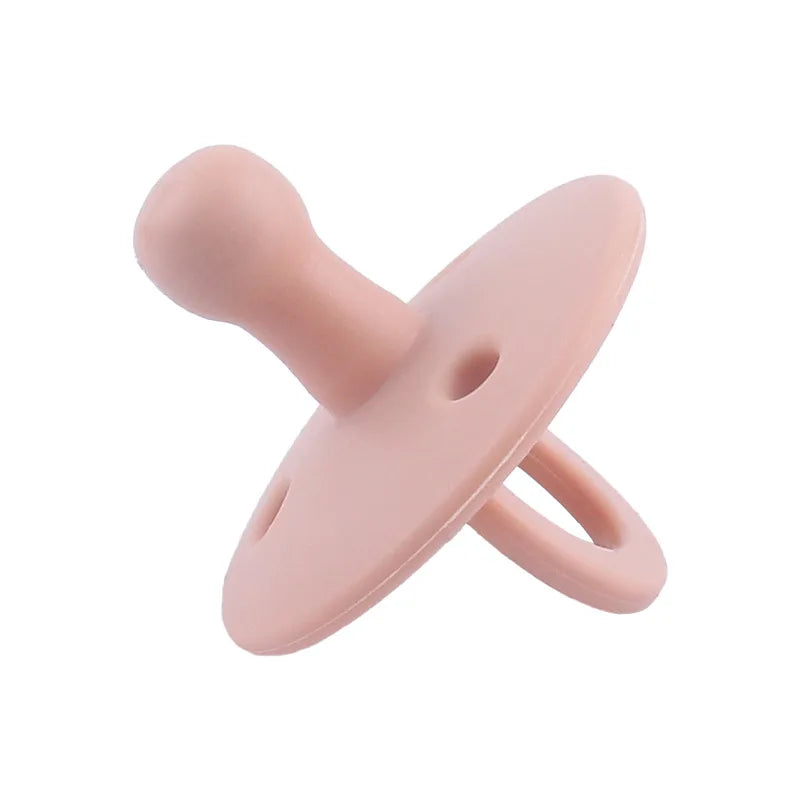 Baby Silicone Pacifier – Soft BPA-Free Soother Nipple for Newborns with Teether Toy & Nursing Pacifier Chain Pendant