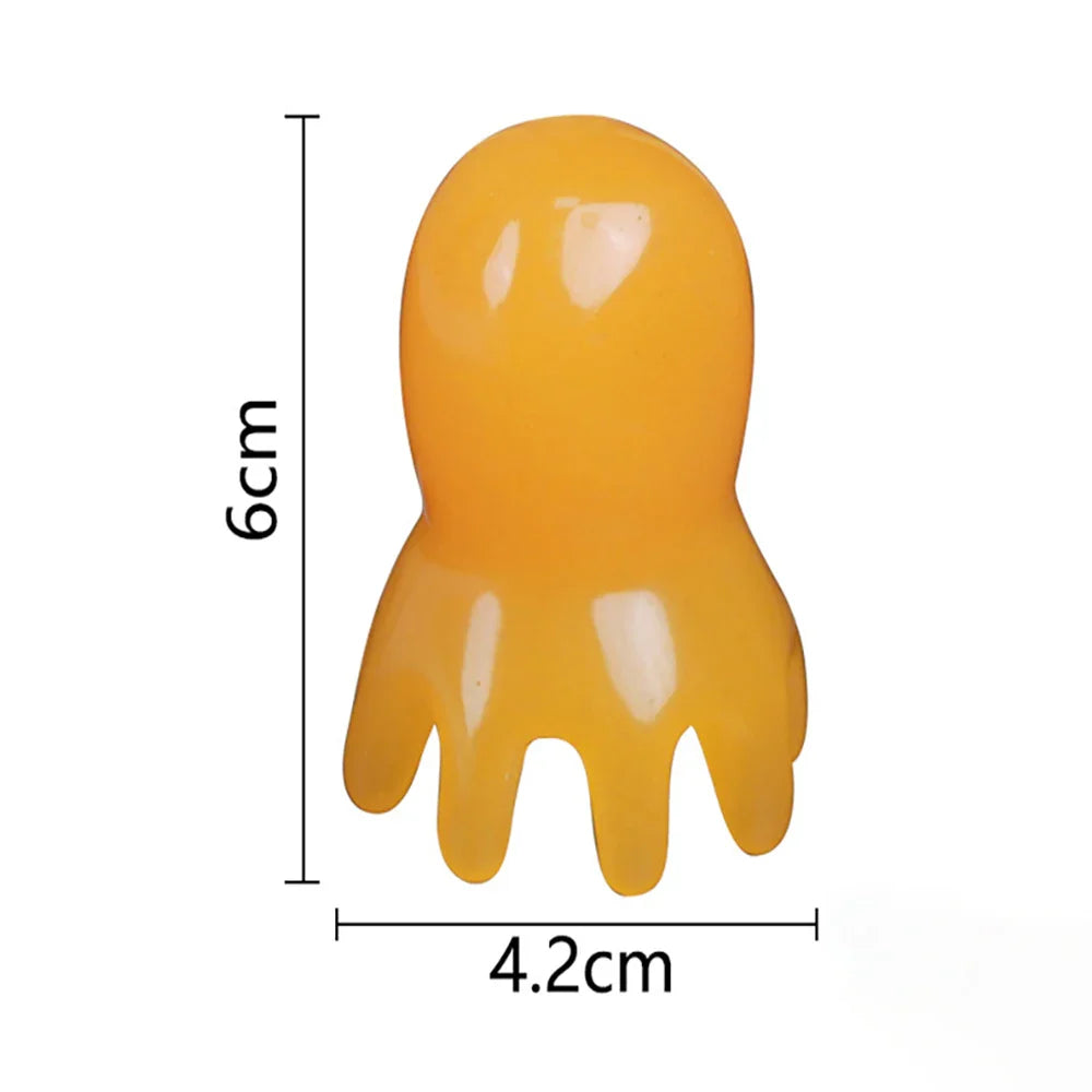 Octopus Shaped Meridian Acupoint Massage Comb – Wide Tooth Scalp, Neck & Back Manual Deep Tissue Massage Tool