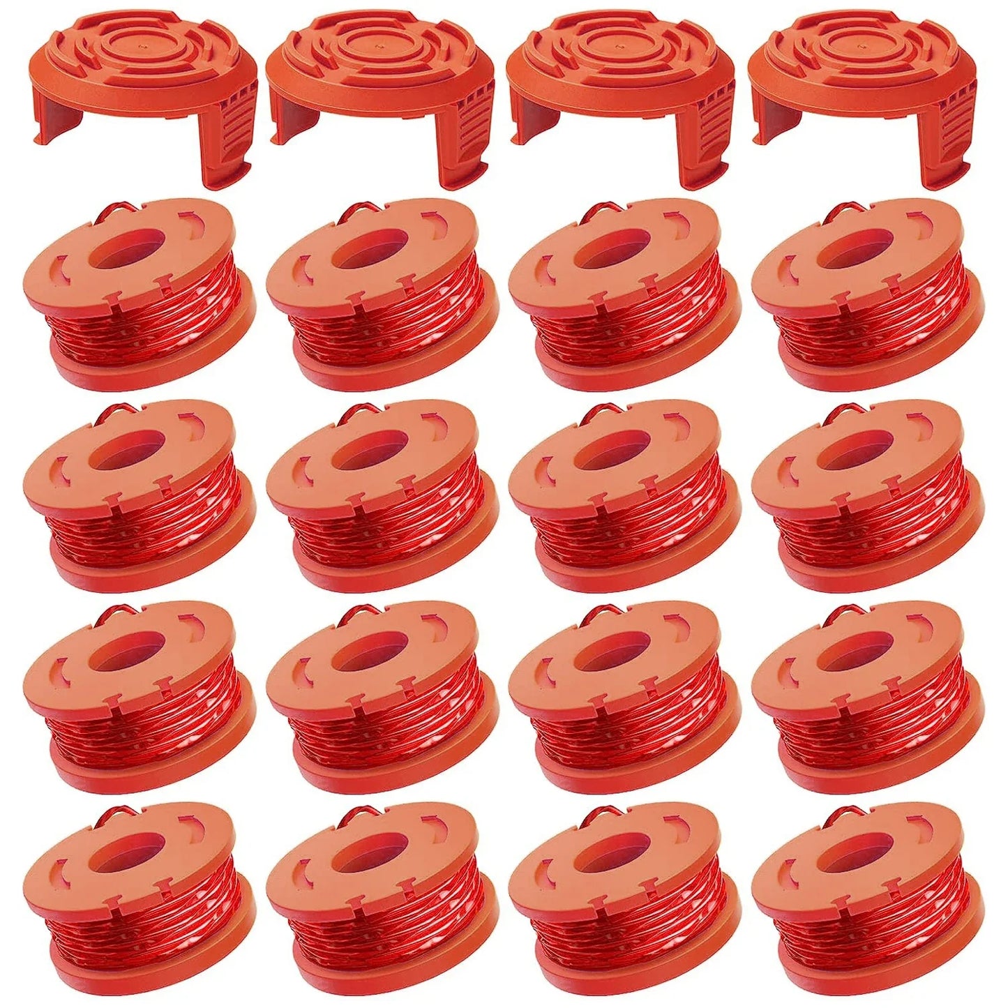 Replacement Grass Trimmer Spool Line - 10ft (3m) Edger Line Compatible with WORX WA0010, 8/15/20PCS Set