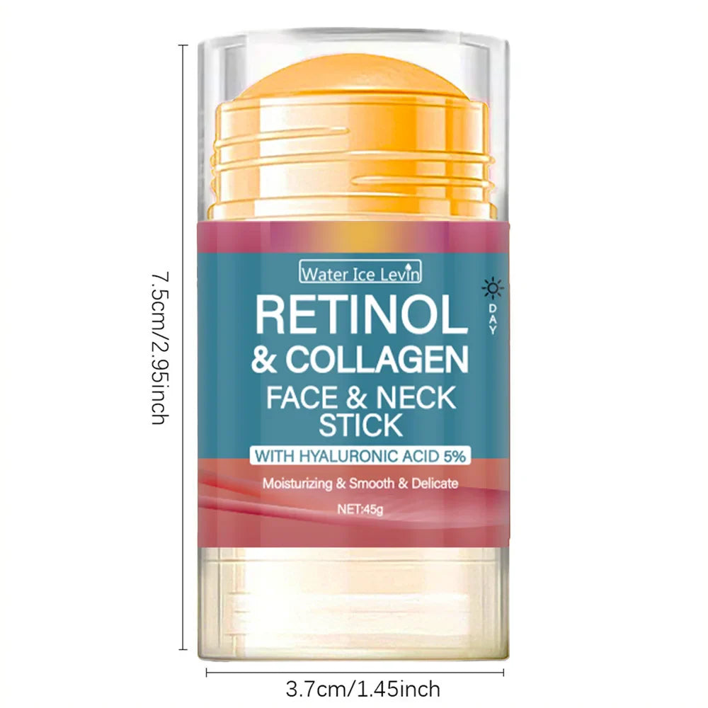 Retinol Lifting & Firming Face Cream Stick — Collagen Moisturizer, Wrinkle Smoothing, Whitening & Brightening Skincare