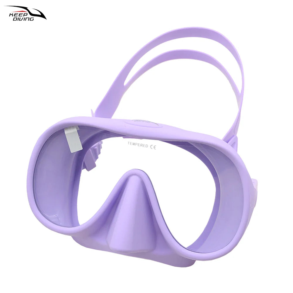 Professional Diving Mask for Scuba & Free Diving – Anti-Fog Snorkeling Goggles for Underwater Fishing Adults