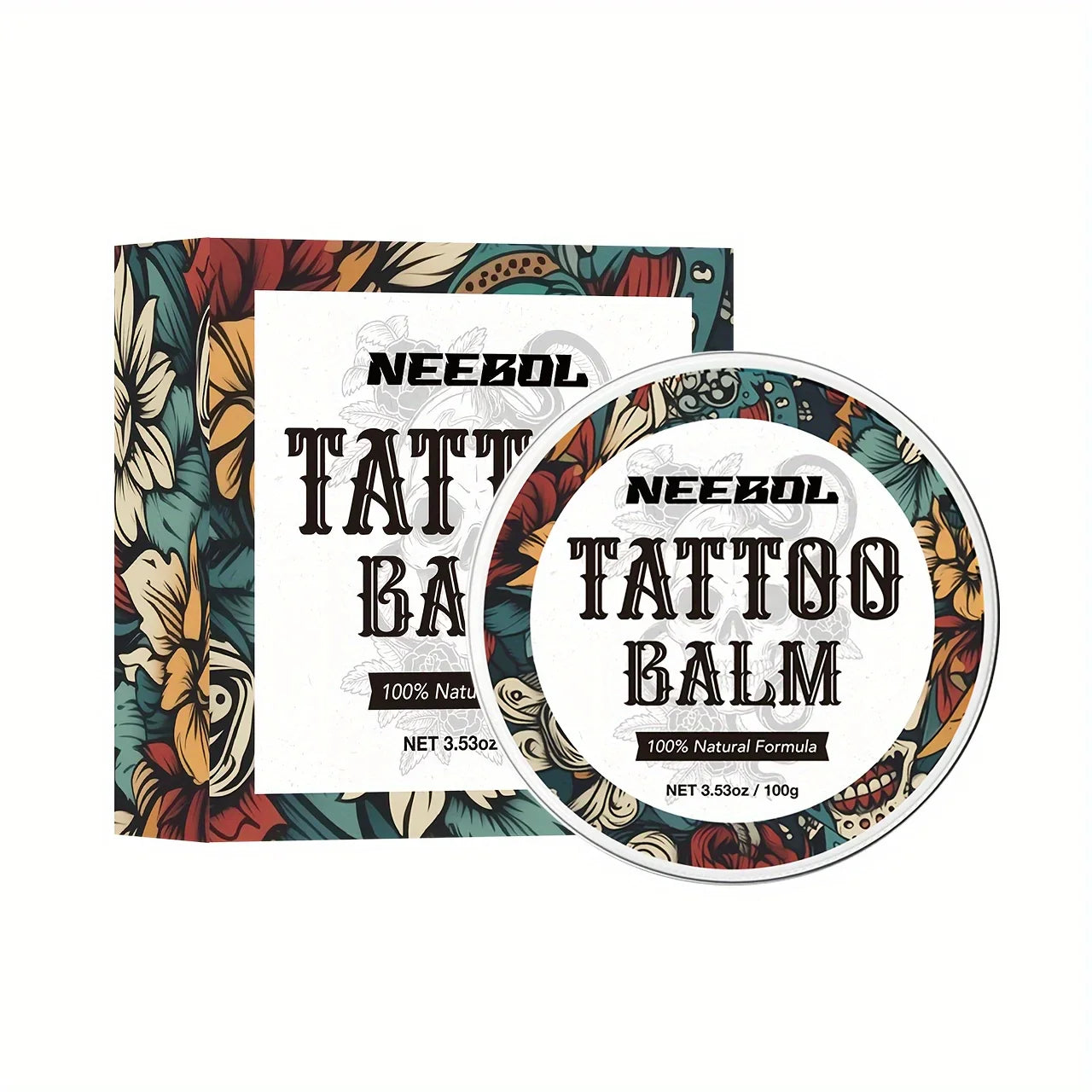 Tattoo Aftercare Butter Balm – Natural Ingredient Cream for Ink Color Enhancement & Moisturizing Old & New Tattoos