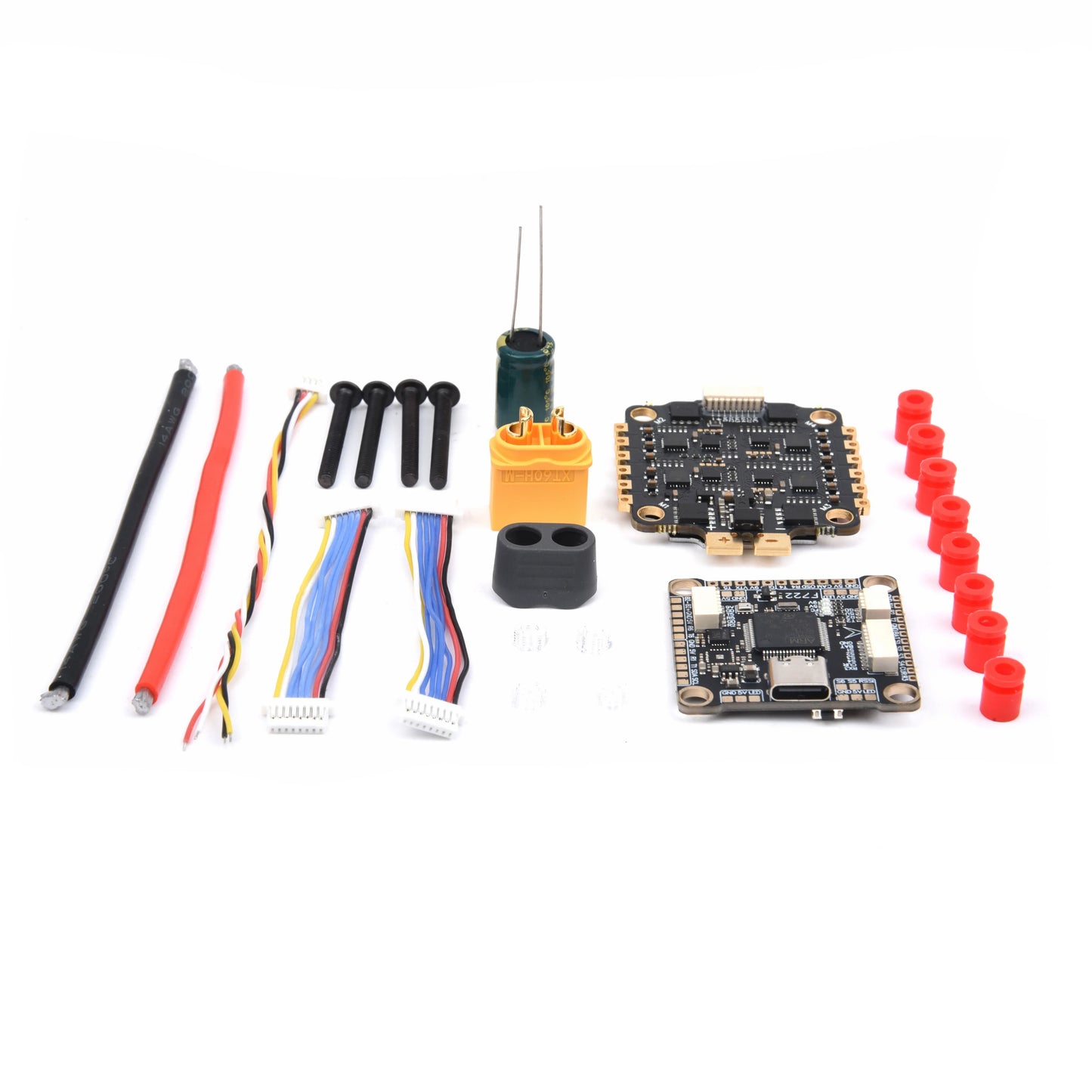 F7/F722 & F4/F405 Flight Controller Stack with 60A 4-in-1 ESC – 3-6S for 5–10” FPV Racing Drones