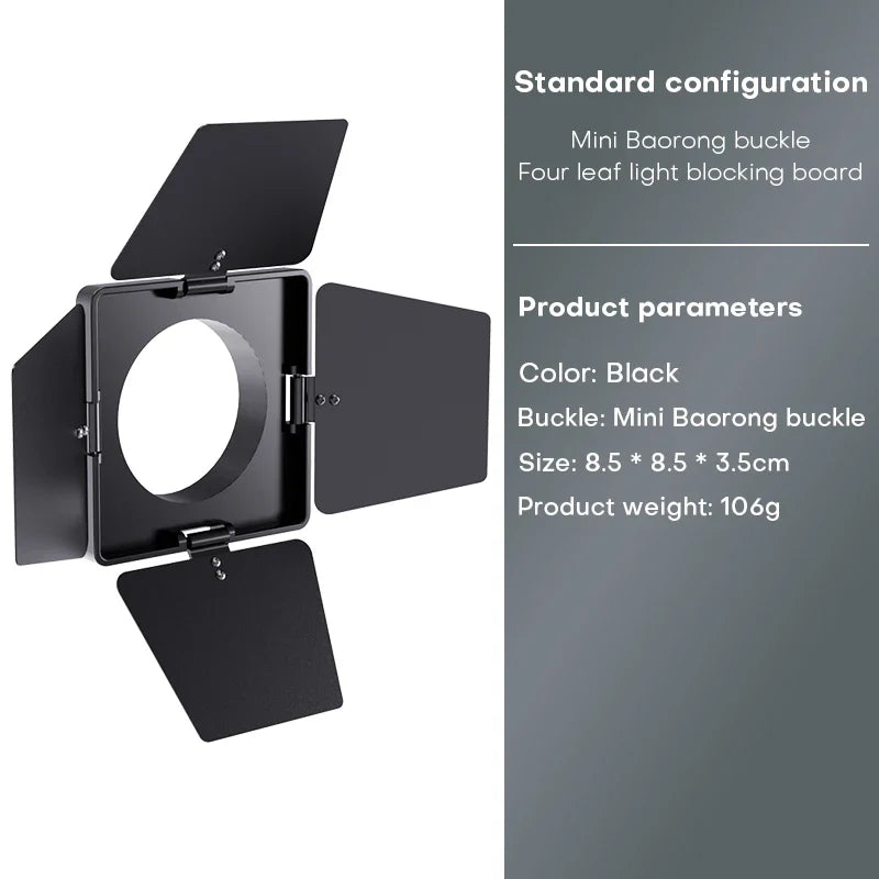 80W Dual Color Temperature COB Photography Light - Professional LED Video Light, Portable Handheld Fill Light with Mini Bowens