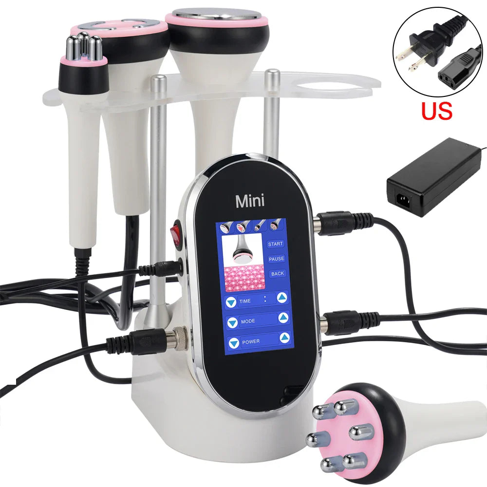4-in-1 Facial Care Ultrasonic Cavitation Machine — 40K Lipo Slimming & Skin Lifting Device