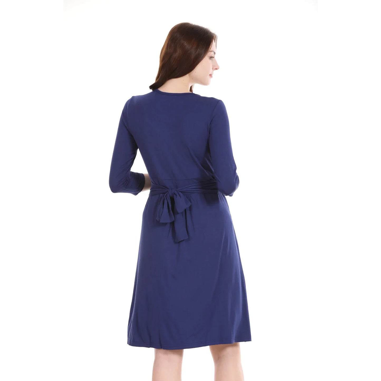 Maternity Nursing Dress - Comfortable Breastfeeding Nightgown for Pregnancy & Postpartum Wear