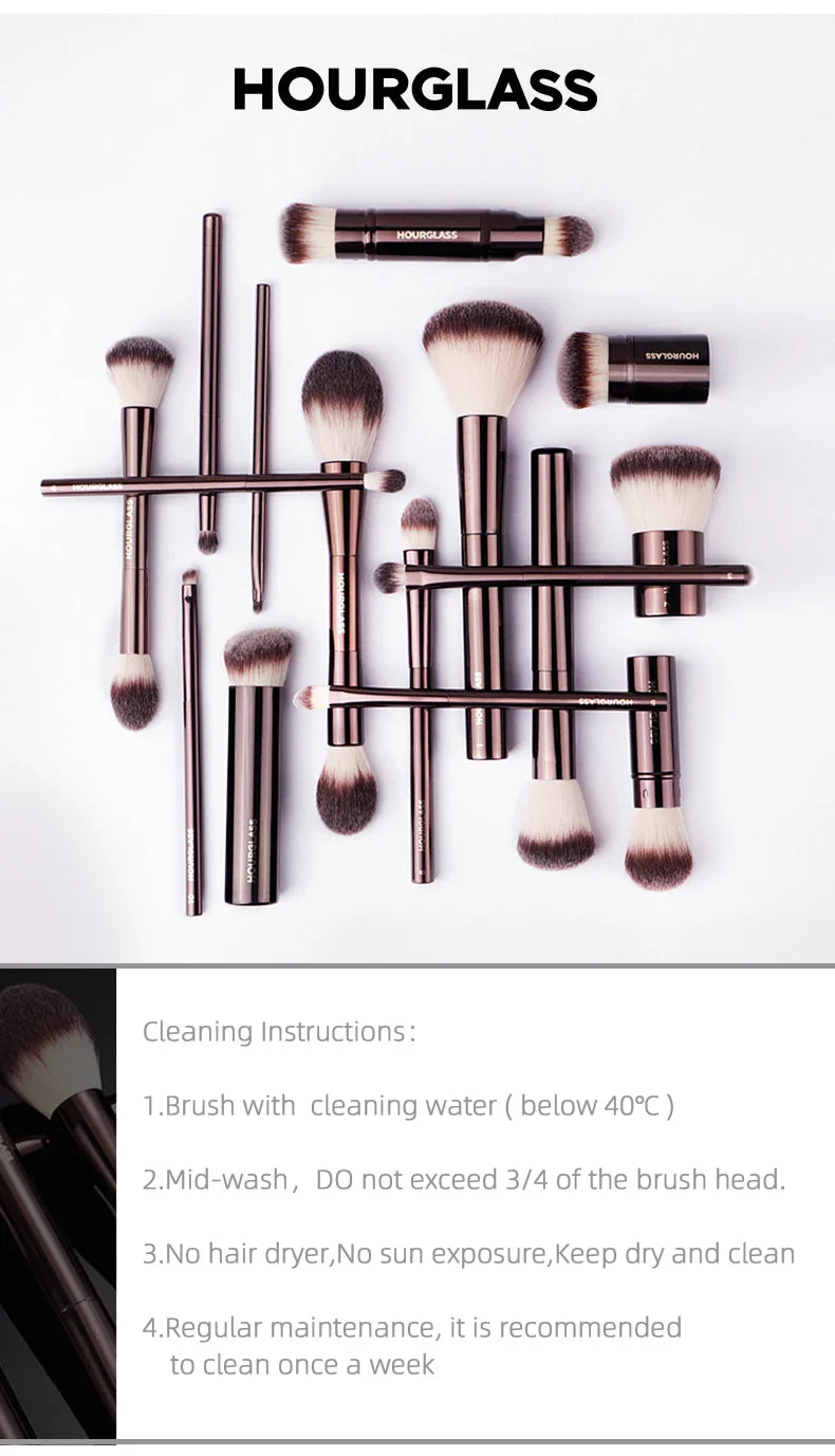 Hourglass No.19 Vanish Concealer Brush – Soft Fiber, Seamless Finish Face Makeup Brush