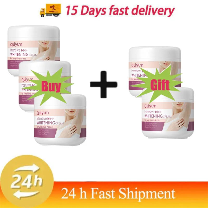 Whitening Body Cream for Underarm & Intimate Areas – Skin Brightening Moisturizer for Dark Skin Tone Care Korean Beauty Skincare Product