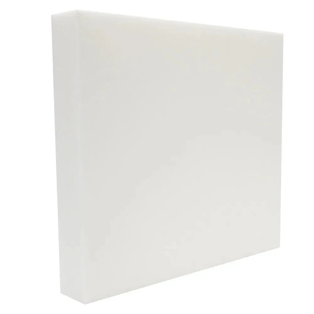 High-Density Chair Foam Cushion ā White Square Upholstery Replacement Seat Pad, Premium Quality