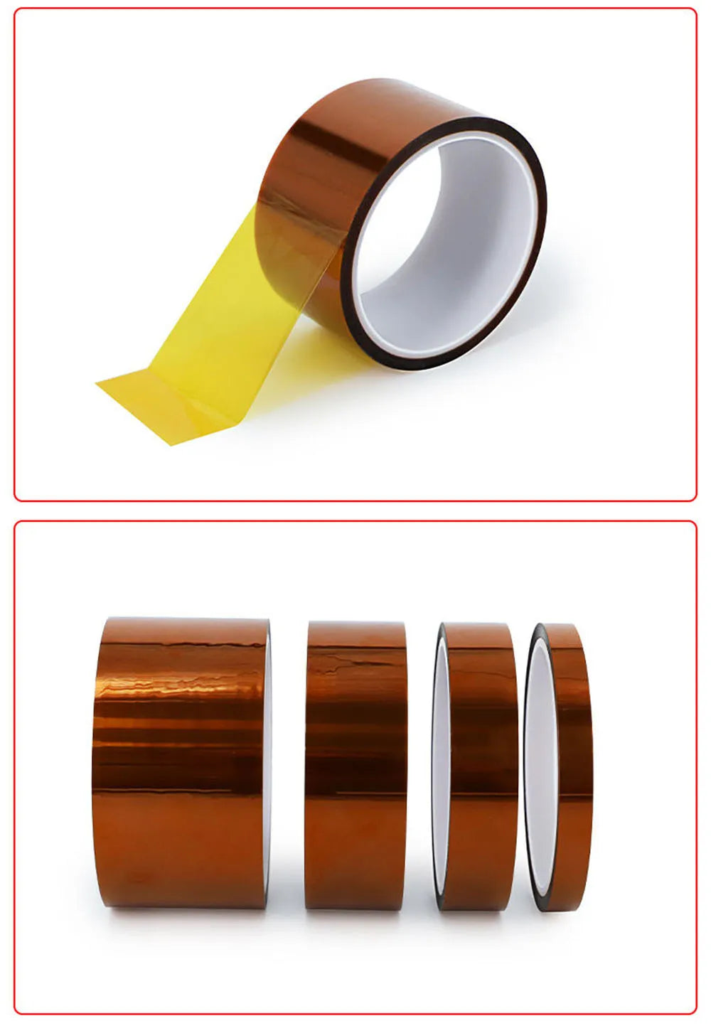High-Temperature Polyimide BGA Kapton Tape β 33M Thermal Insulation Adhesive for Electrical & 3D Printing Protection