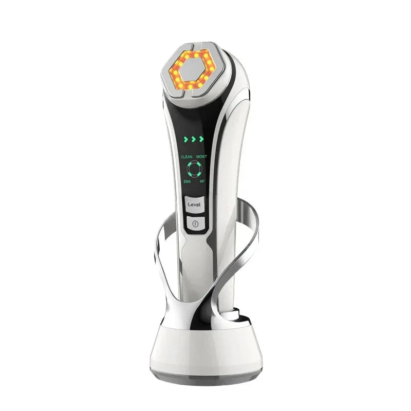 New RF Facial Lifting & Firming Beauty Device - EMS Microcurrent Rejuvenation, Home Face Care Tool, Perfect Gift Idea 4o