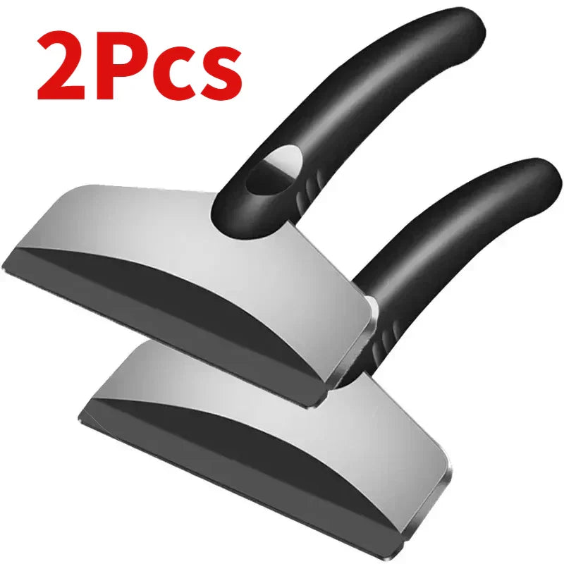 2Pcs Car Snow Shovel & Ice Scraper – Winter Windshield Defrosting Tool