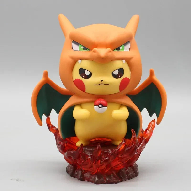12cm Pokémon Figure Set – Pikachu, Gengar, Charizard Anime Collectible Statues for Fans