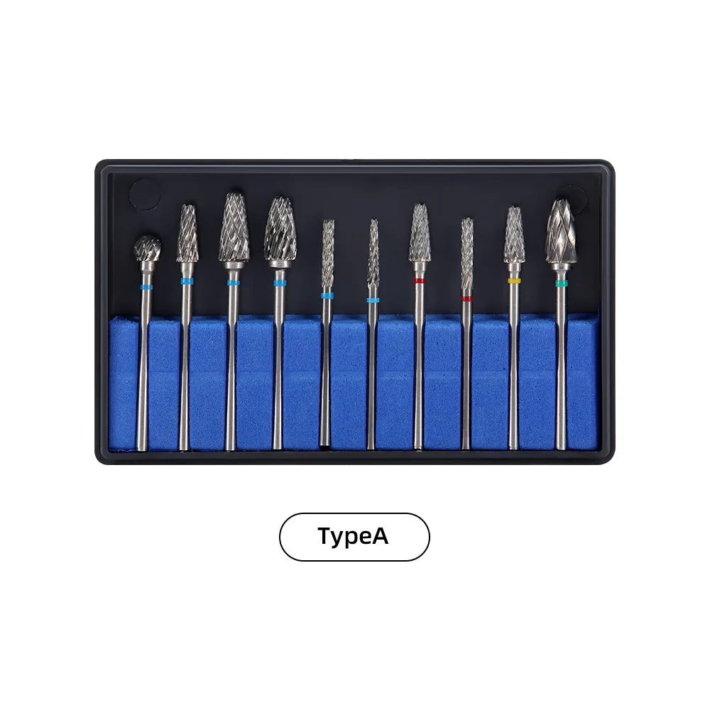 DENTAL Carbide Drills Kit - 2.35mm HP, Autoclavable at 135°C, for Universal Grinding, Removing & Polishing