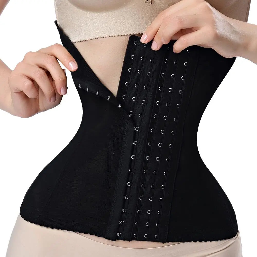 Women’s Slimming Waist Trainer Belt — Tummy Control Body Shaper, Fat Compression Girdle & Firm Corset Shapewear