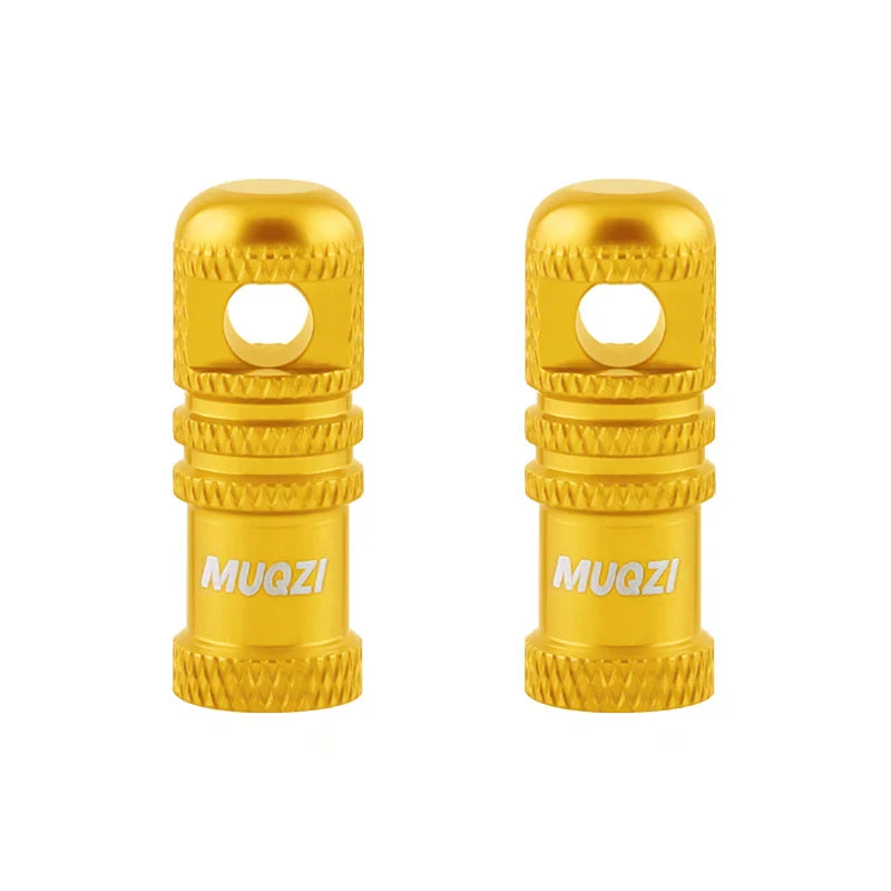 MUQZI 2/4PCS Presta Valve Caps with Core Remover — MTB Tubeless Tire Valve Stem Accessories