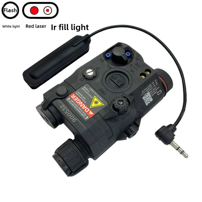 PEQ15 Red Laser Tactical Flashlight – IR Fill Light Indicator with Strong LED Flash, New Overseas Version