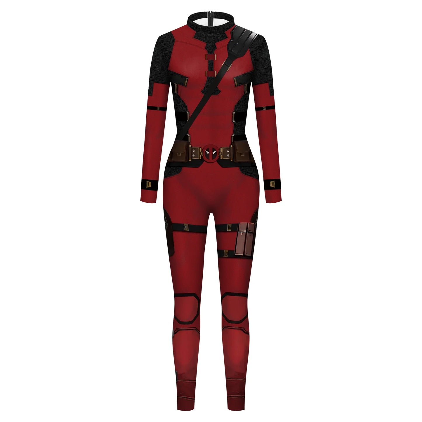“You’re My Secret” Superhero Cosplay Costume – Deadpool & Wolverine Jumpsuit Bodysuit for Men, Halloween & Party