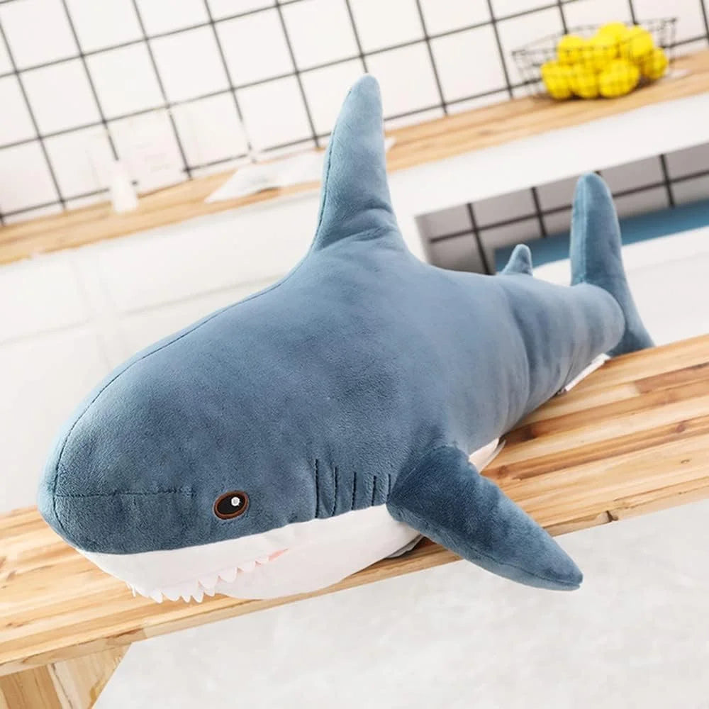 Soft Shark Plush Toy – Stuffed Sea Animal Pillow for Kids Birthday & Party Gift