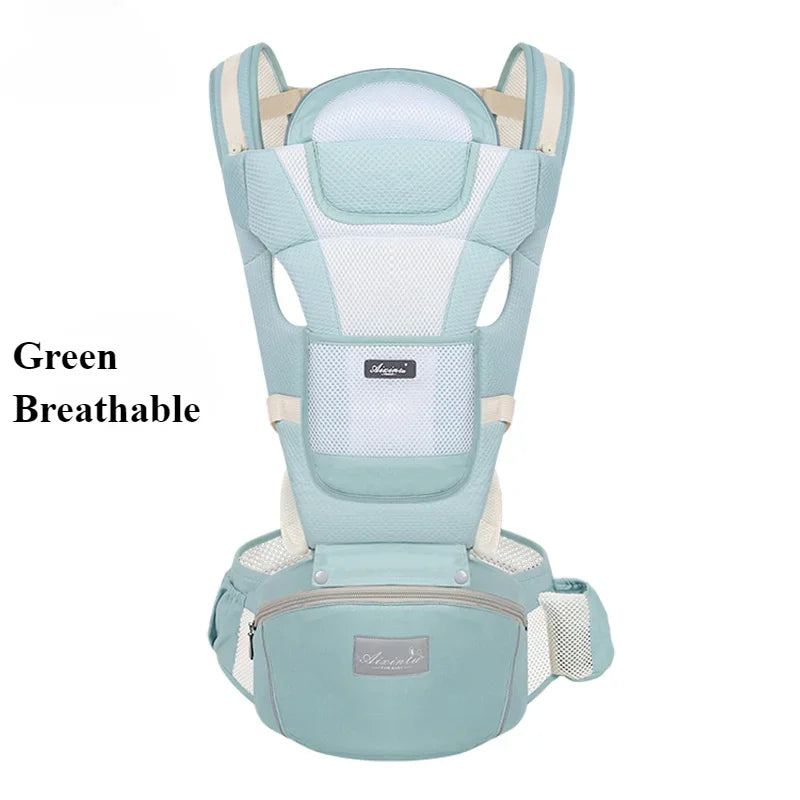 Adjustable Ergonomic Baby Carrier – 4 Seasons Universal Waist Stool Baby Carrying Bag, Portable Multifunctional Infant Sling Harness