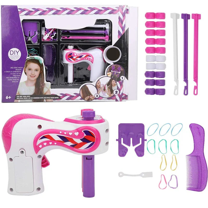 Automatic Hair Braiding Machine for Kids - Mini Electric Three-Strand Braided Hair Styling Tool