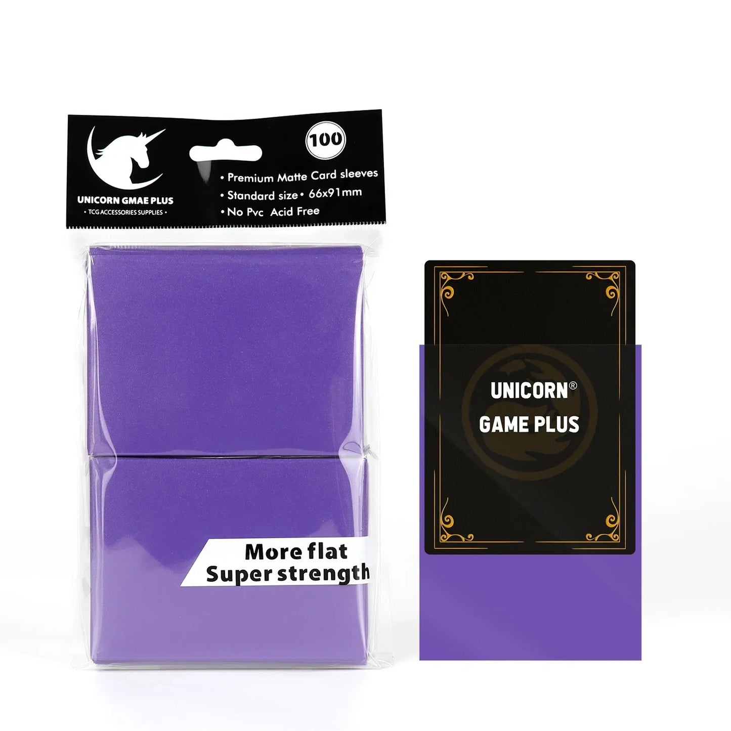 100PCS Matte Card Sleeves - 66x91mm TCG Trading Card Protectors for Pokémon, Tarot & Board Games