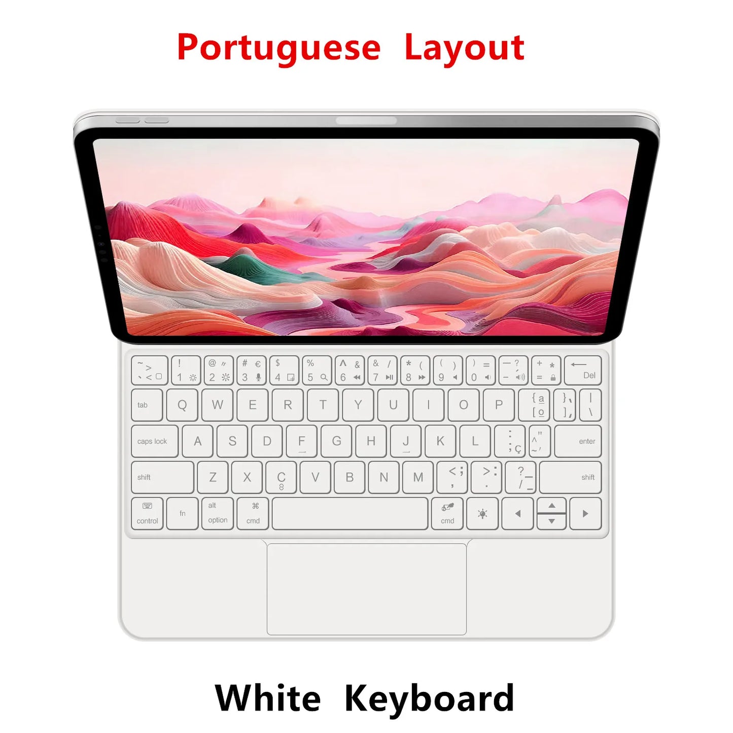 Magic Keyboard Case for iPad — Smart Magnetic Folio for iPad 11th & 10th Gen 11" (2025 A16, A3354/A3355/A3356/A2696)