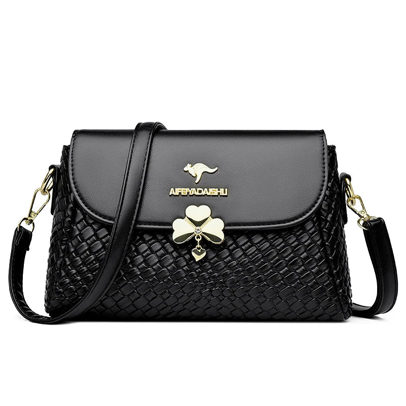 Luxury Women’s Designer Handbags – 2025 Soft Knitting Leather Crossbody Shoulder Bag