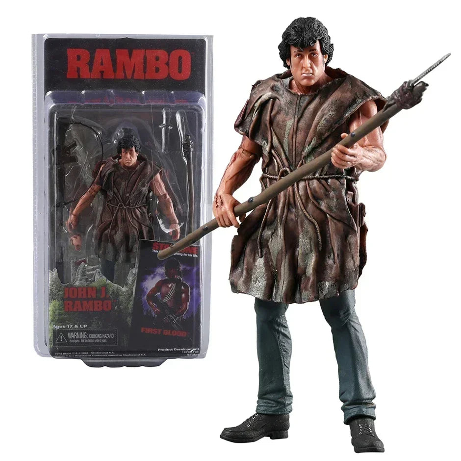 NECA Rambo SDCC 2015 Action Figure — Force of Freedom Handmade Model Toy Doll