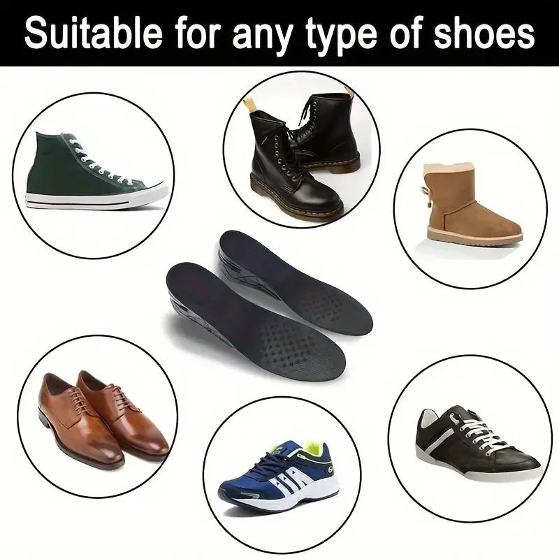 Height Increase Insole with Air Cushion – Adjustable 9cm/3.54inch Max Lift, Comfortable, Lightweight & Invisible