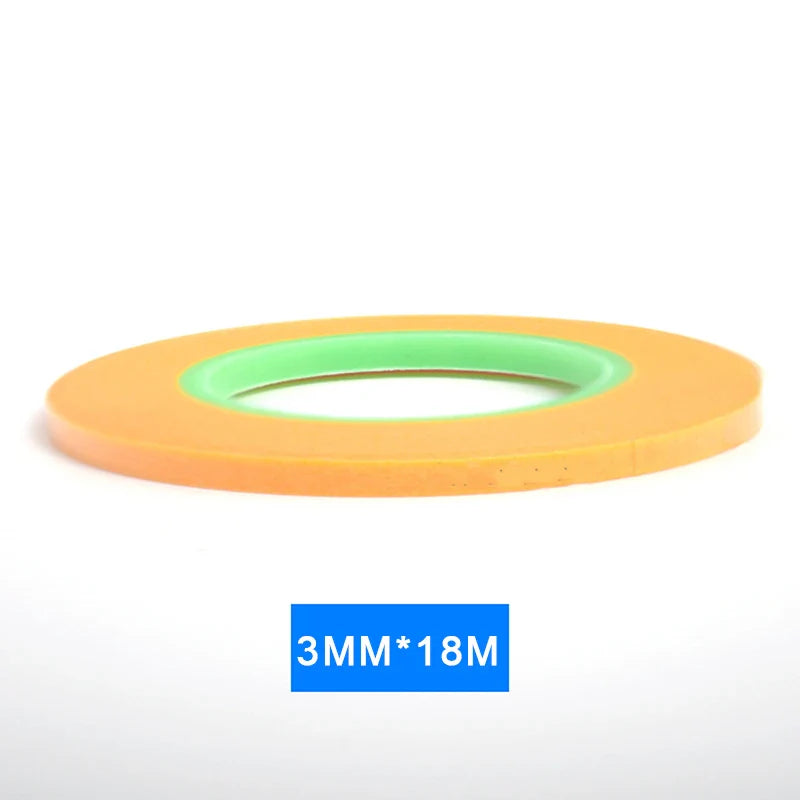 Model Spraying Ultra Fine DIY Masking Tape 1mm/2mm/3mm Wide - 18m Special Coating Covering Tape