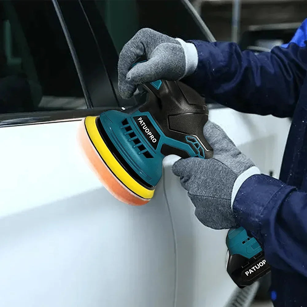 150mm Cordless Car Polisher 5000RPM – 6-Speed Rechargeable Electric Rotary Polishing Machine for Makita 18V Battery (Tool Only, No Battery)