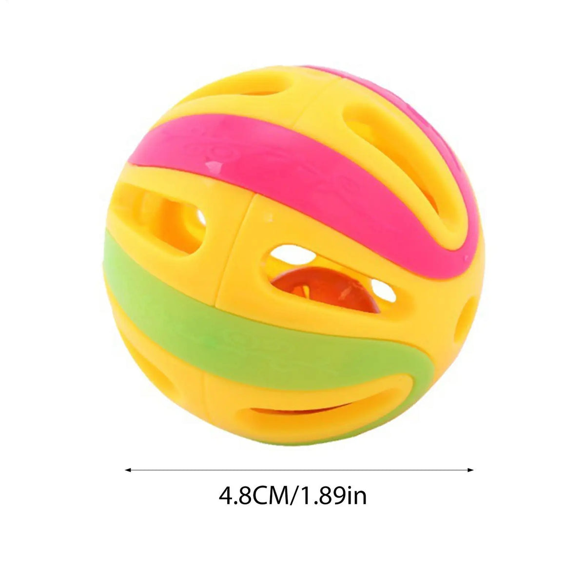 Jingle Bell Cat Toy Balls – Interactive Hollow Rattle Balls for Kitten Chasing, Pouncing & Play Exercise Toys