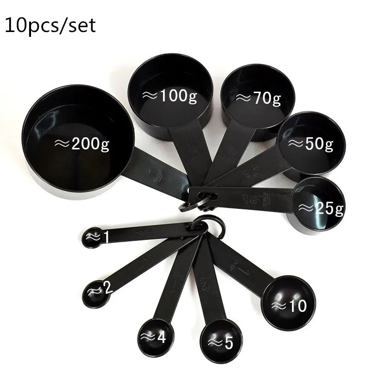 5/10pcs Kitchen Measuring Spoon & Cup Set — Baking Flour Sugar Teaspoon Scoop Tools