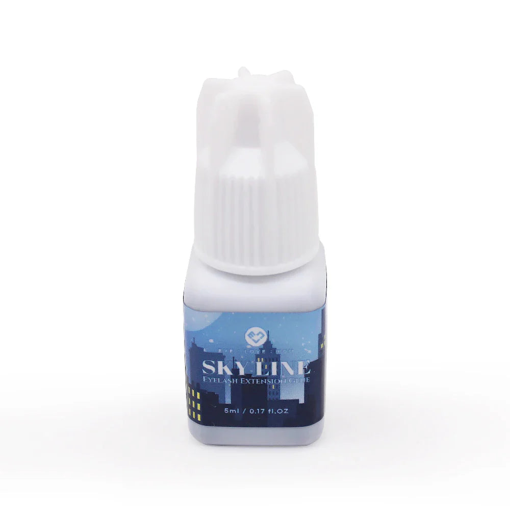 Sky Glue Eyelash Extension Adhesive 5ml – Fast-Drying 0.5s False Lash Glue with Makeup Bag